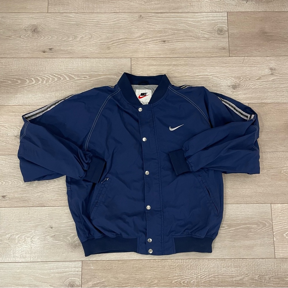 Vintage 90’s Nike Men's Blue Jacket